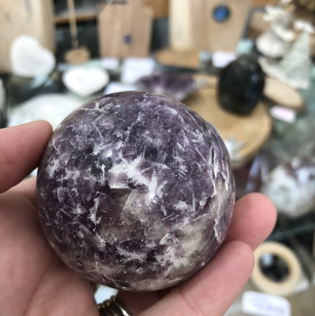 Sphère lépidolite
