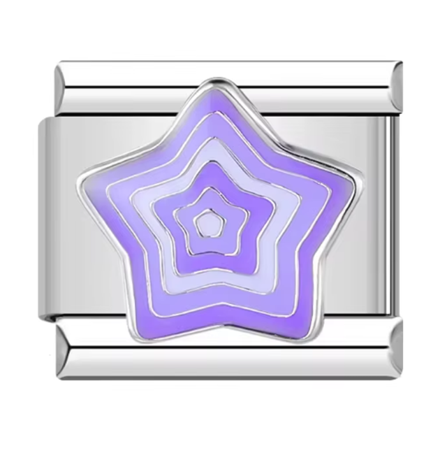 Charm Estrella Tonos Morados