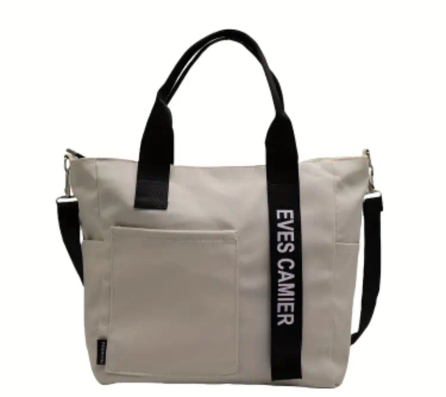 Torba Tote z wieloma kieszeniami, torba na ramię do podróży i pracy 