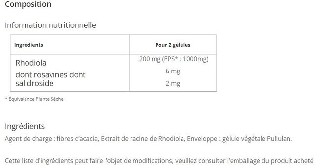 ÉQUILIBRE RHODIOLA PREMIUM