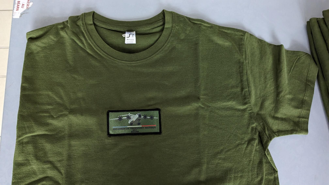 T shirt V3 escadron logo poitrine