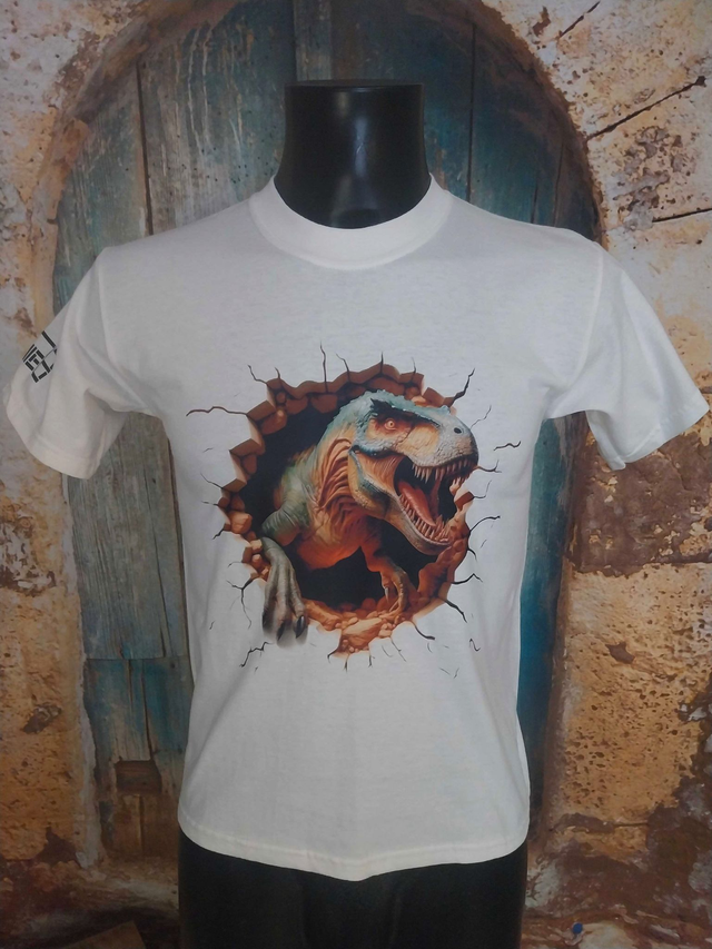 T-SHIRT ENFANT-ADO (E7) DINO T-REX