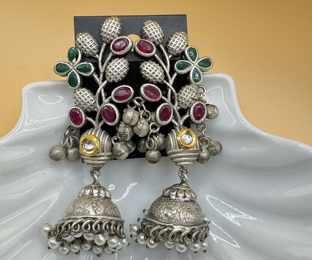 Oxidised Ear rings 