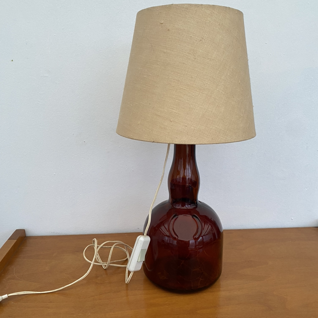 Lampe bouteille bordeaux
