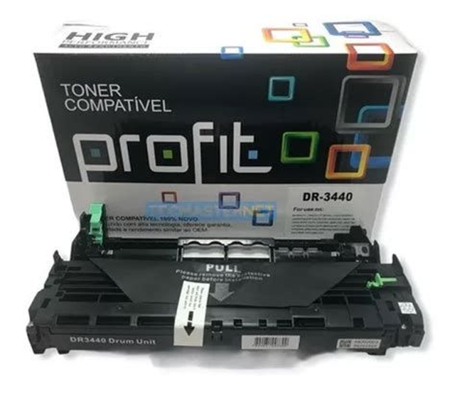 Cilindro de Imagem Compatível DR-3440 / DR-3472 Brother | Preto | 30.000 Páginas