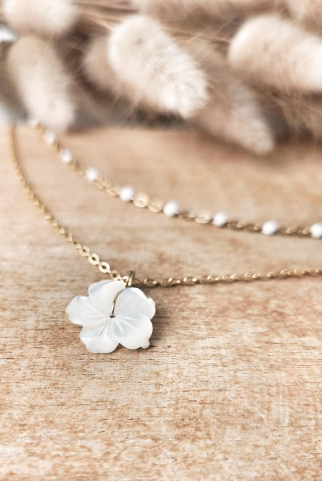 Collier double Flora