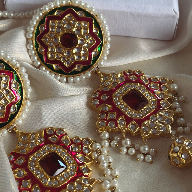 Mughal Ruby Earrings