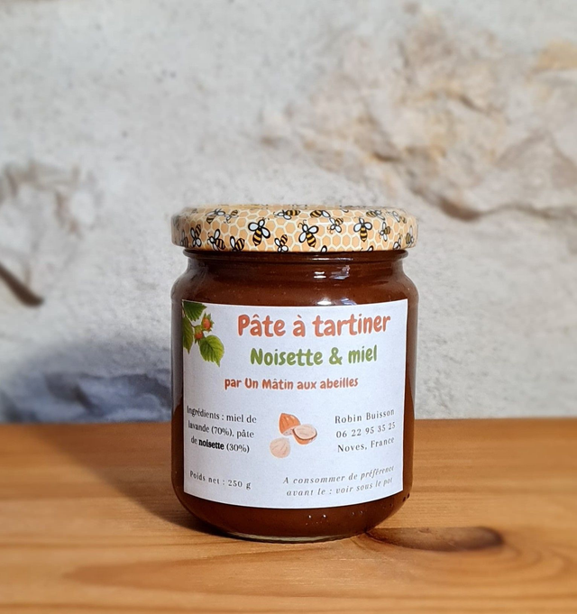 Pâte à tartiner noisette &amp; miel