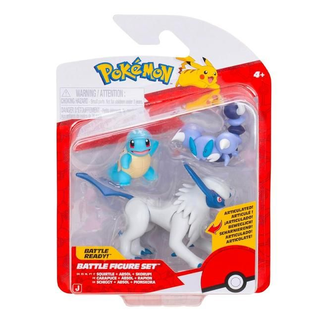 Pokemon: Squirtle Absol &amp; Skorupi Battle Feature Figures