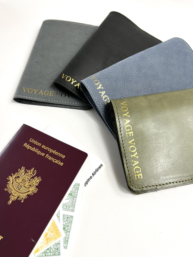 Protège-passeport livret cuir LE VOYAGEUR