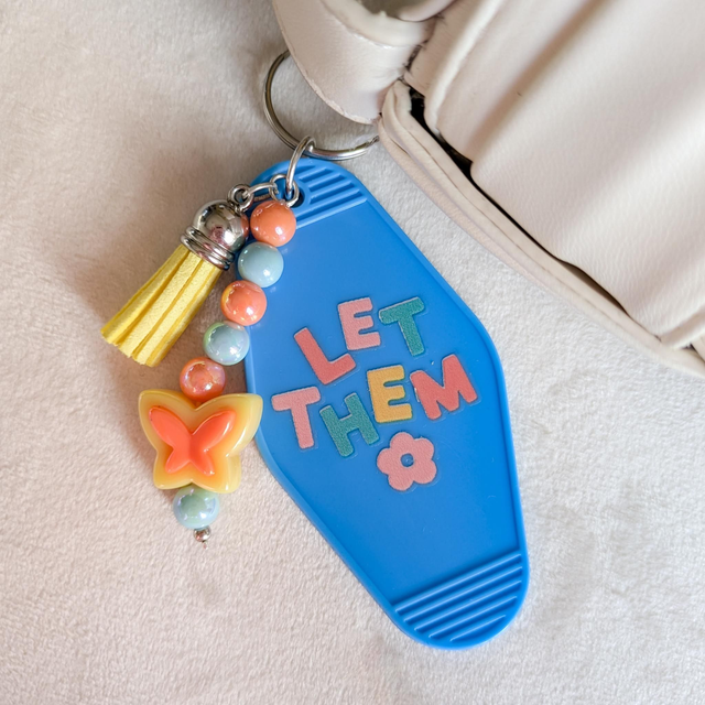 'Let Them' Keyring - Blue