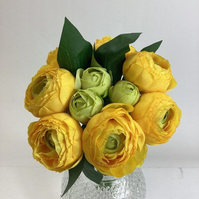 Mixed Ranunculus (Bundle x 10) Yellow/ green