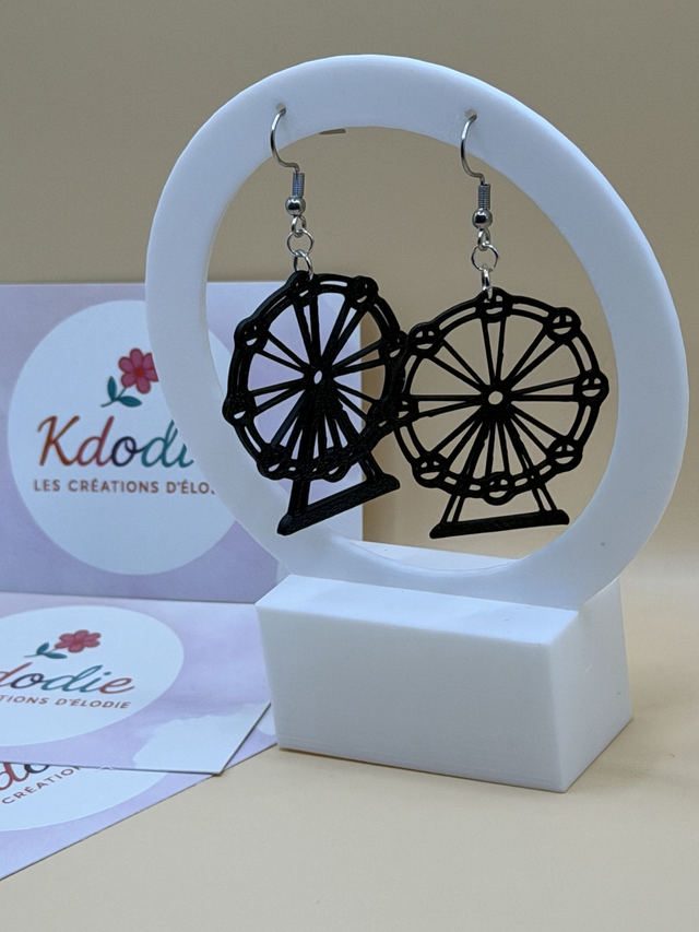 Boucles d'oreilles Grande Roue - Attaches Crochet