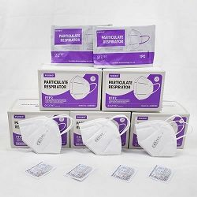 MASQUE RESPIRATOIRE PLIES FFP2 MADE IN EUROPE - boite de 10