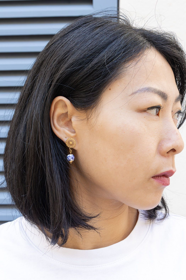 Boucles d'oreilles Rosace