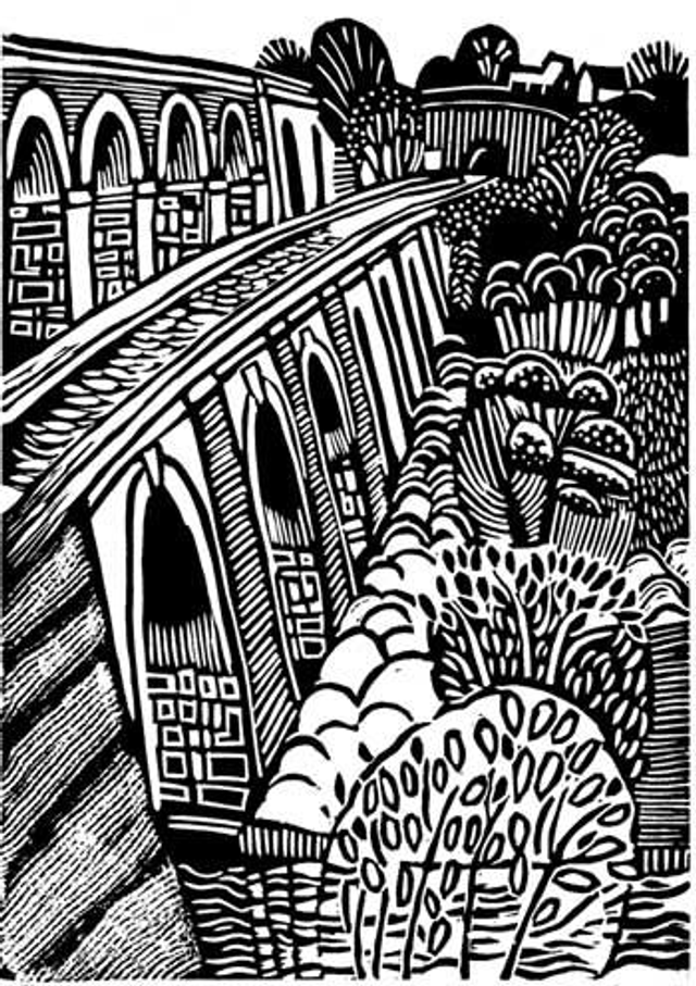 Chirk aqueduct looking towards Wales