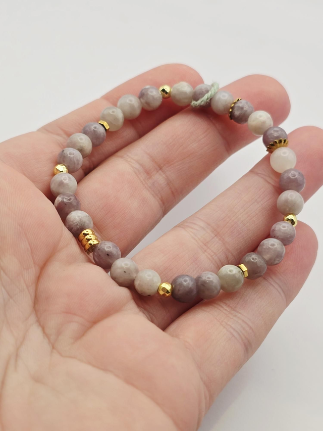 Bracelet Tourmaline rose 0,6 cm