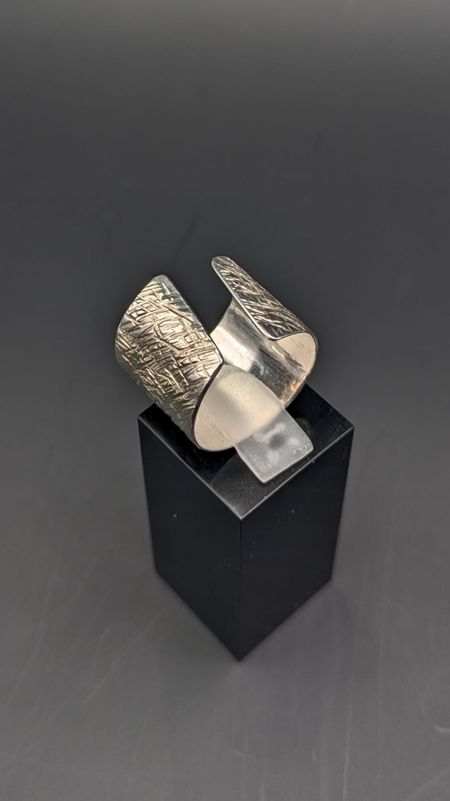 Bagues Argent Martelé