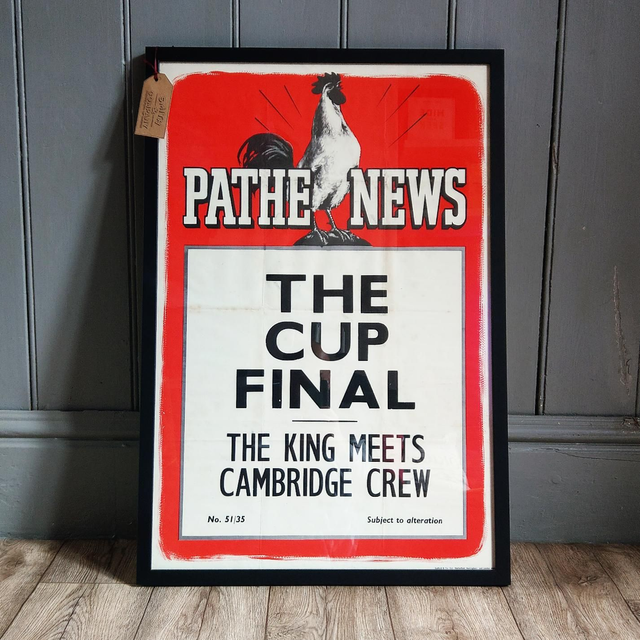 Pathe News Theatre Poster (The Cup Final)