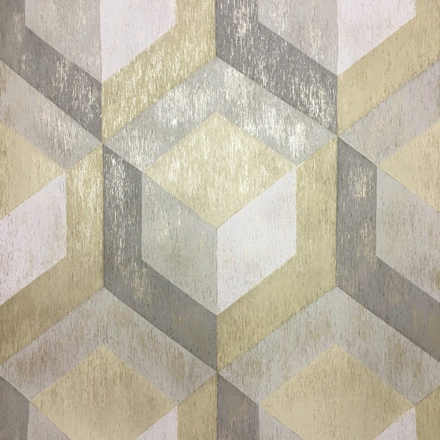 Clarabelle Rustic Wood Yellow - A Street Prints - FD22309 