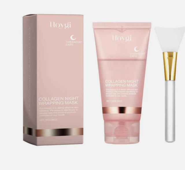 Mascarilla noche colágeno + ESPÁTULA APLICACIÓN ✅️ primeras unidades diadema skincare 