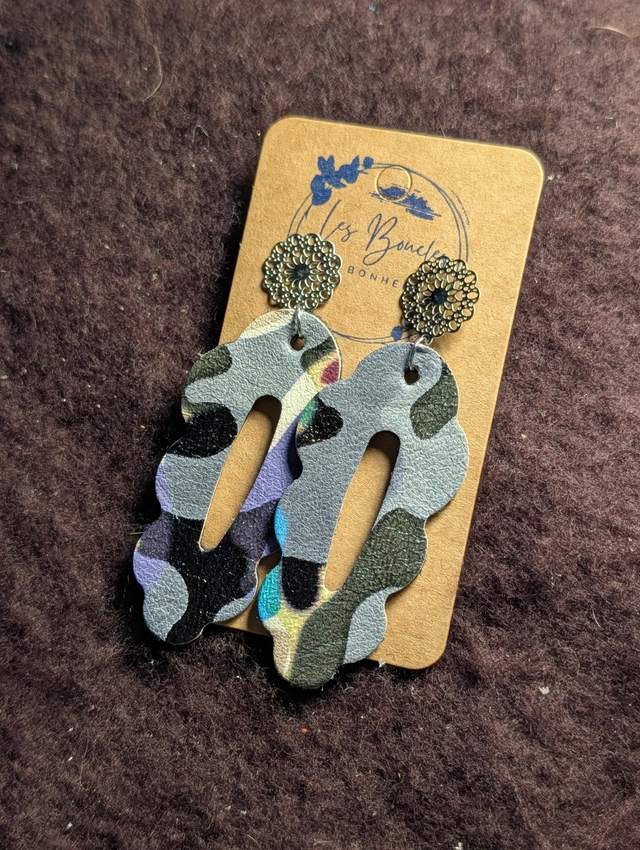 Boucles d'oreilles Charlotine multicolore ch006