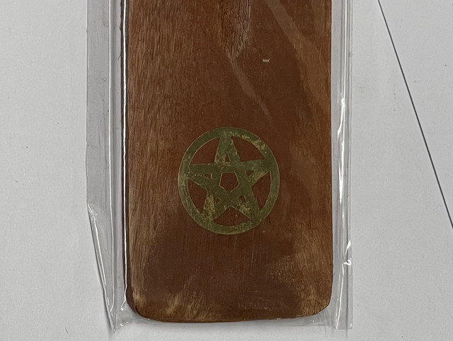 Wooden Incense Stick Burner - Pentagram 