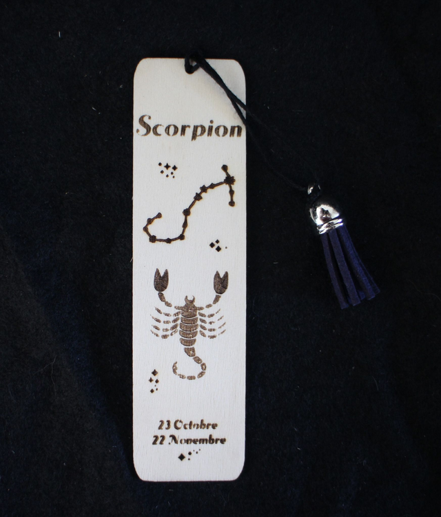 Marque-pages signe astrologique Scorpion