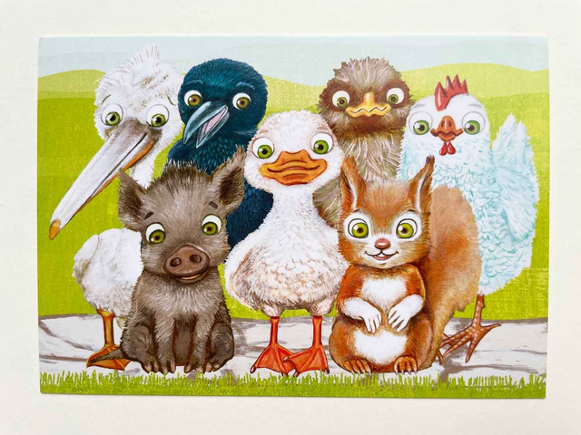 Böhm & Böhm Postkarte ALLE SIEBEN