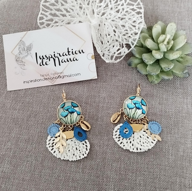 Boucles d'oreilles dormeuses fantaisies 