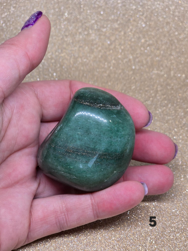 Aventurine verte forme galet