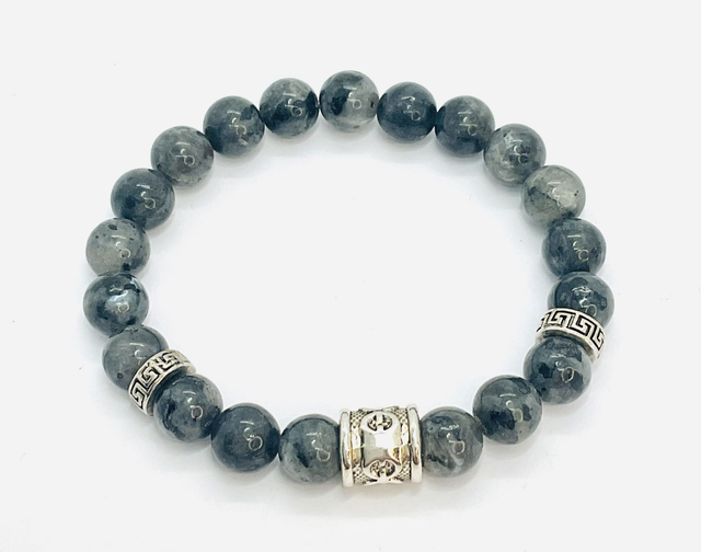 Bracelet "Noz Armor"  Larvikite 8 mm