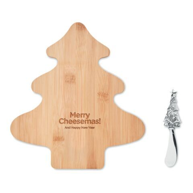 Cheese board set in bamboo