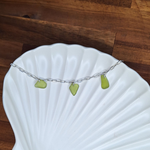 Bocca Jaune - bracelet de plage en argent et verre