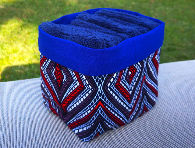 Panière Wax Mimi et 10 lingettes bleues