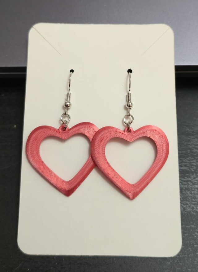 Boucles d'oreilles coeur 