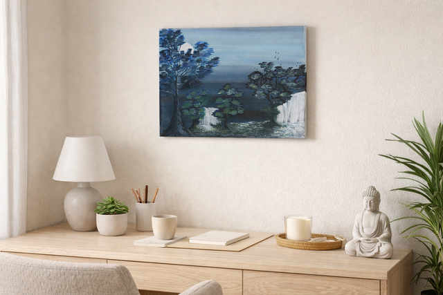 Peinture énergétique acrylique sur toile 30x40 cm