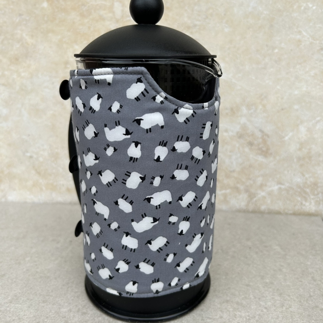 Cafeteria cozy  - sheep, grey