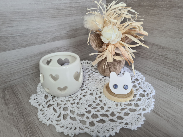 Boucles d&#039;oreilles clous en acier inoxdydable Bronze purple