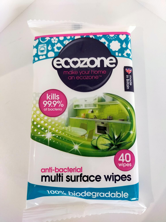 Ecozone Anti Bacterial Multi Surface 40 Wipes 45041