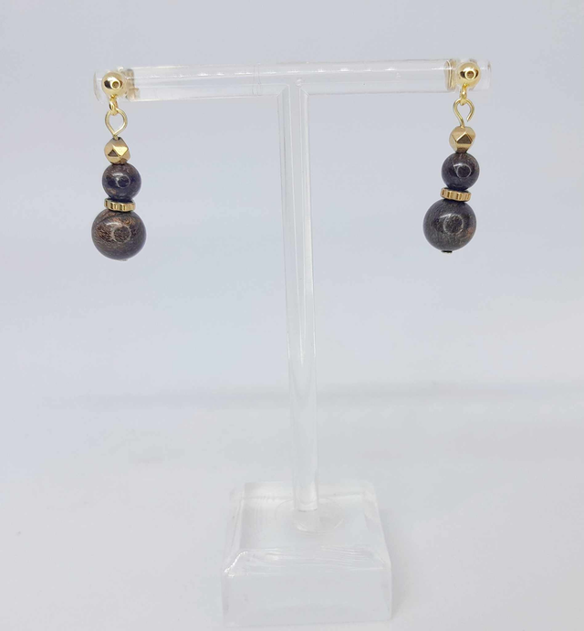 Boucles d&#039;oreilles bronzite