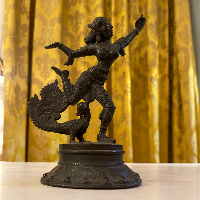  Bronze Tempel Tänzerin Shiva Statur