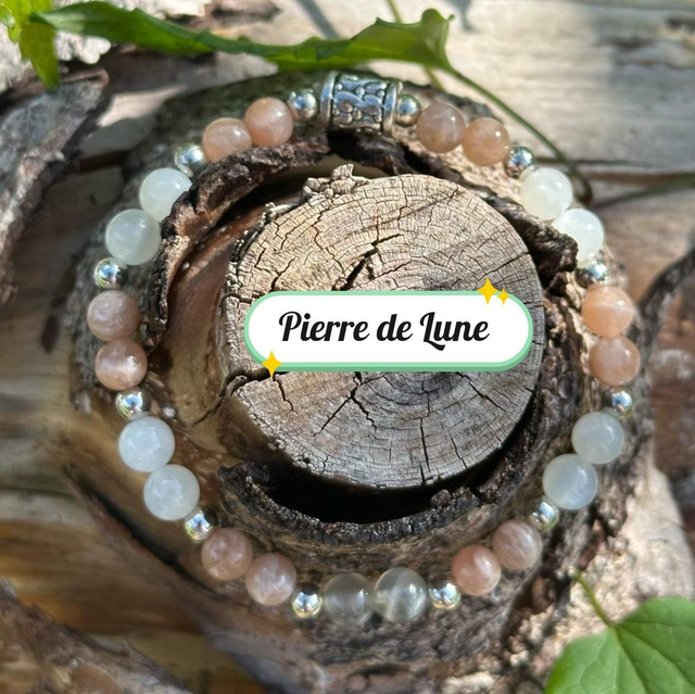 Bracelet de Pierre de Lune 