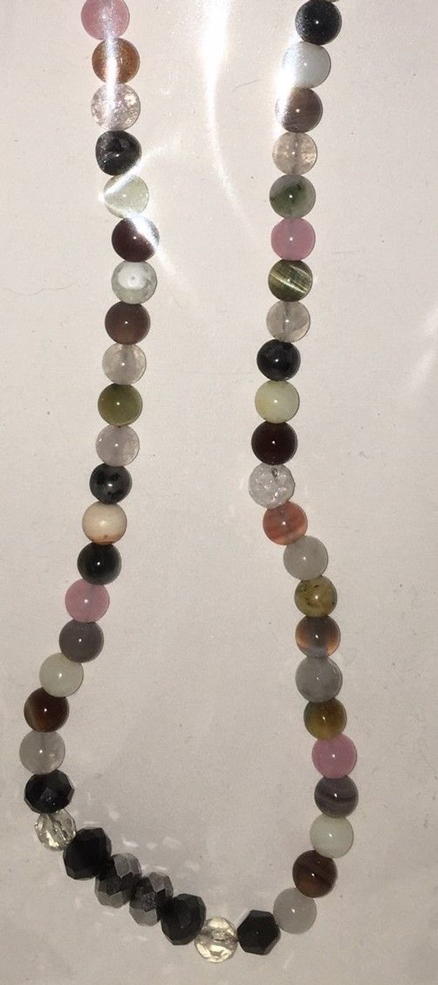 Mixed Agate natural gemstone necklace