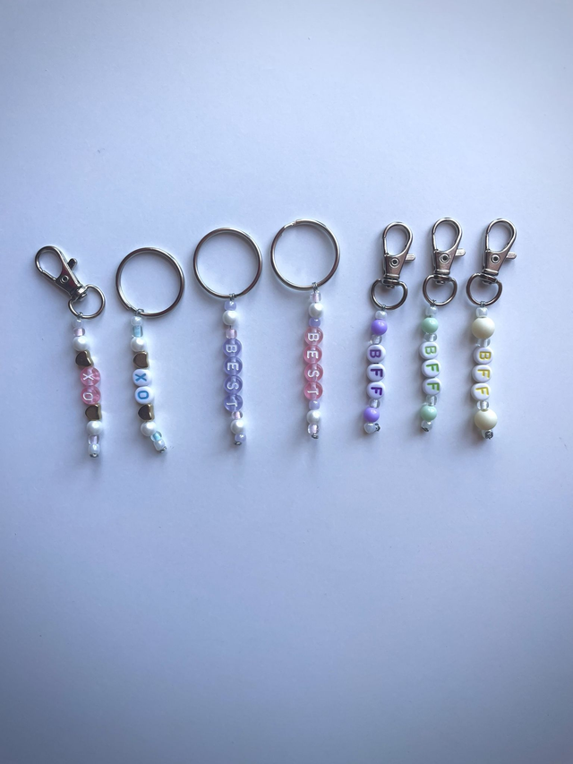 Porte-clé K-pop perles personnalisable