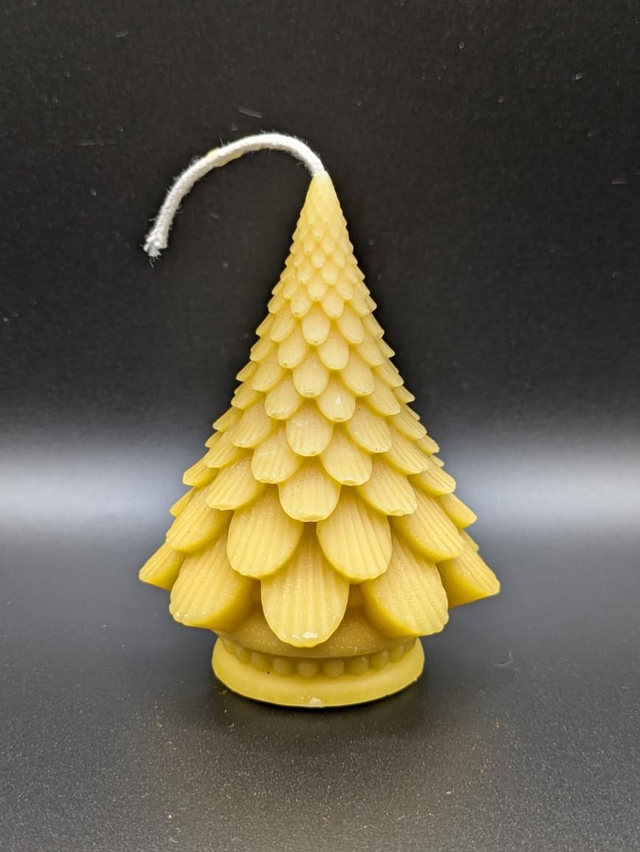 Christmas Tree Beeswax Candle