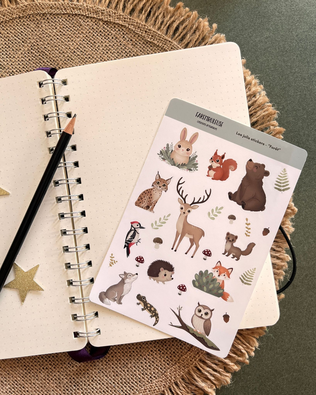 Les jolis stickers - L'Univers de la Forêt