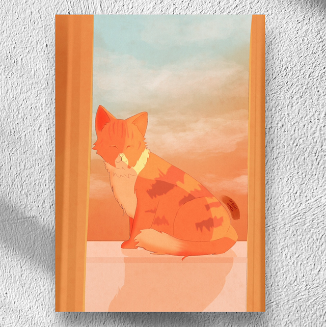 Illustration « chat alors » A4