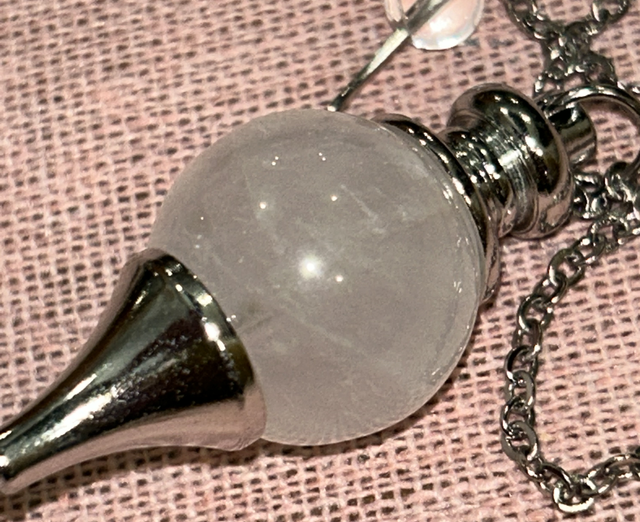 Pendule cristal de roche