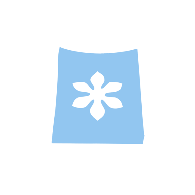 Light blue mug &amp; cup cradle holder 